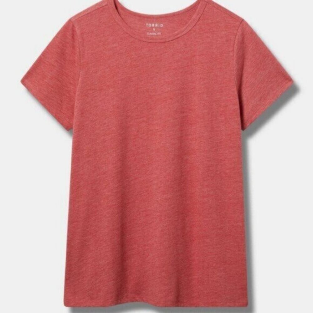 NWOT Torrid Everyday Signature Jersey Crew Tee Garnet Size 3